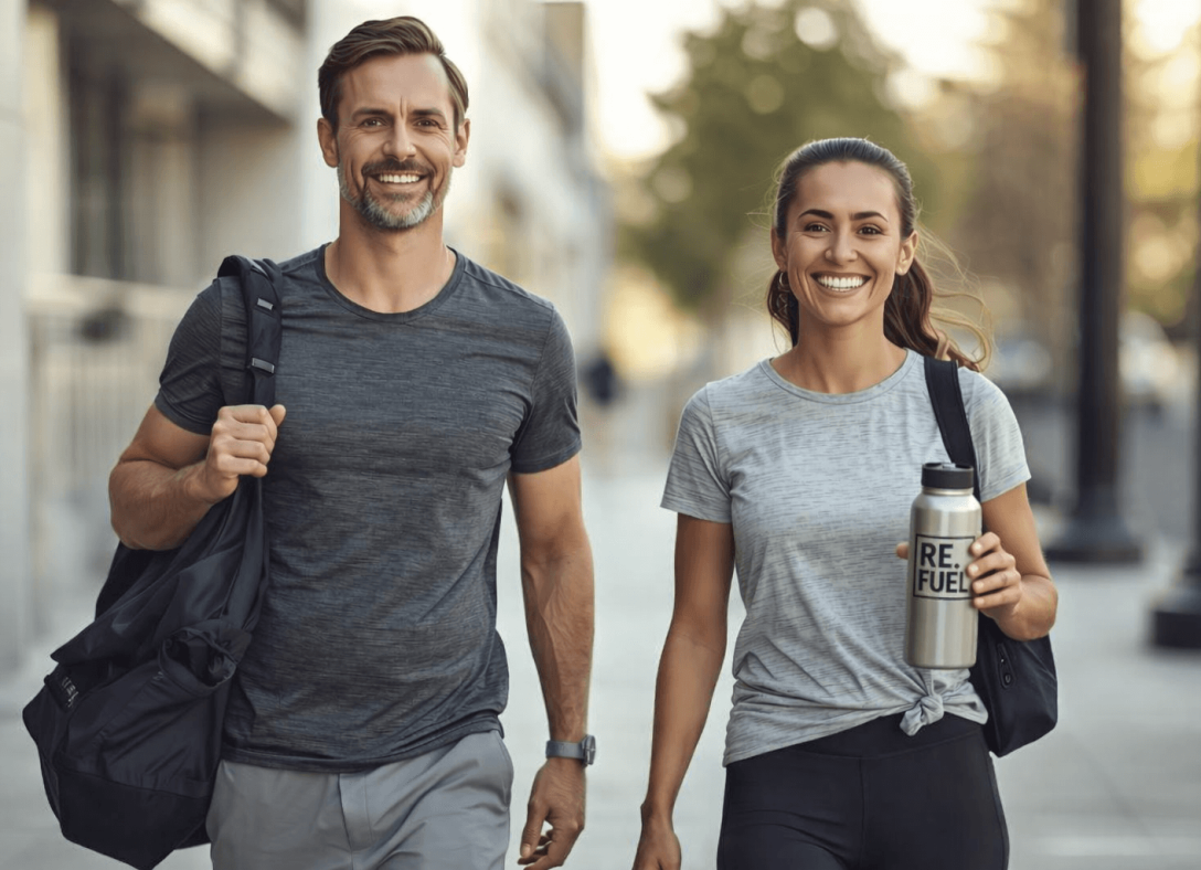 Prot. clear beker met logo